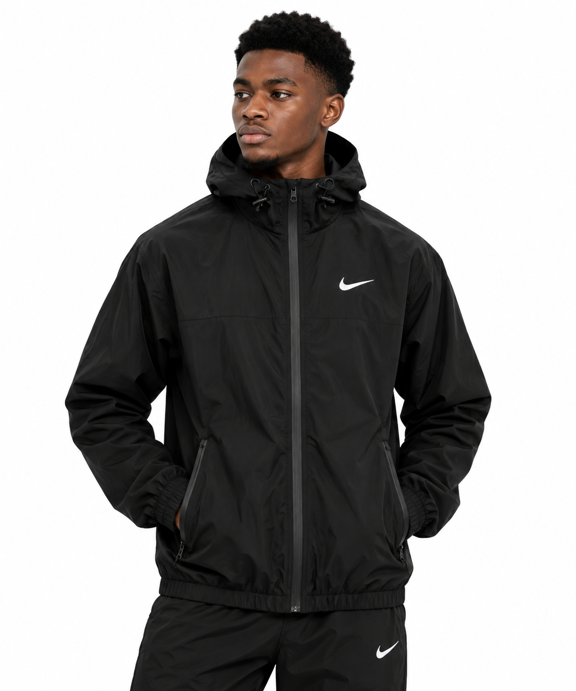 Nike hooded wind breaker jacket