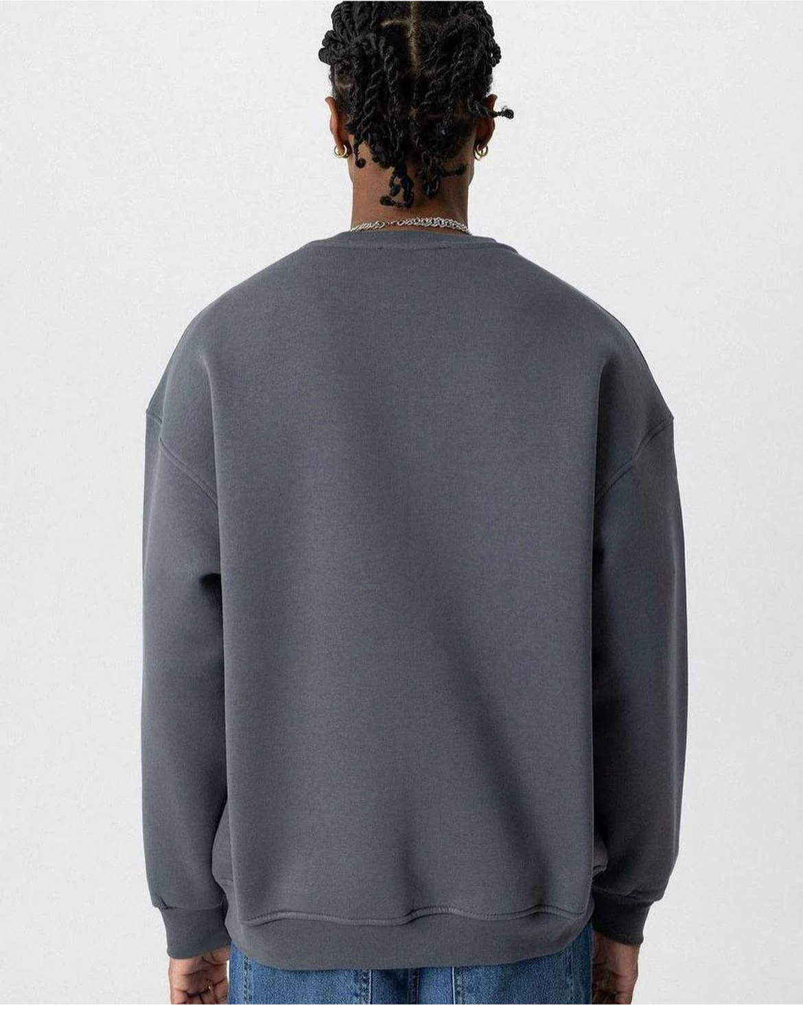 Vamos Premium Oversized Sweatshirt in grey