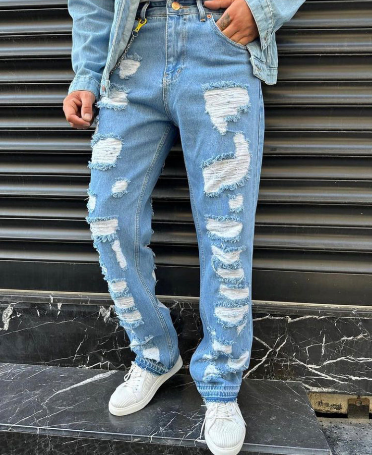 Denim bro ripped jeans