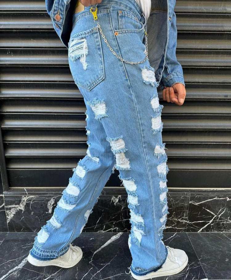 Denim bro ripped jeans