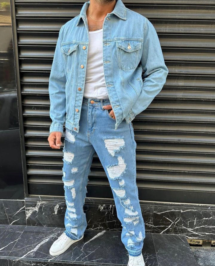 Denim bro ripped jeans