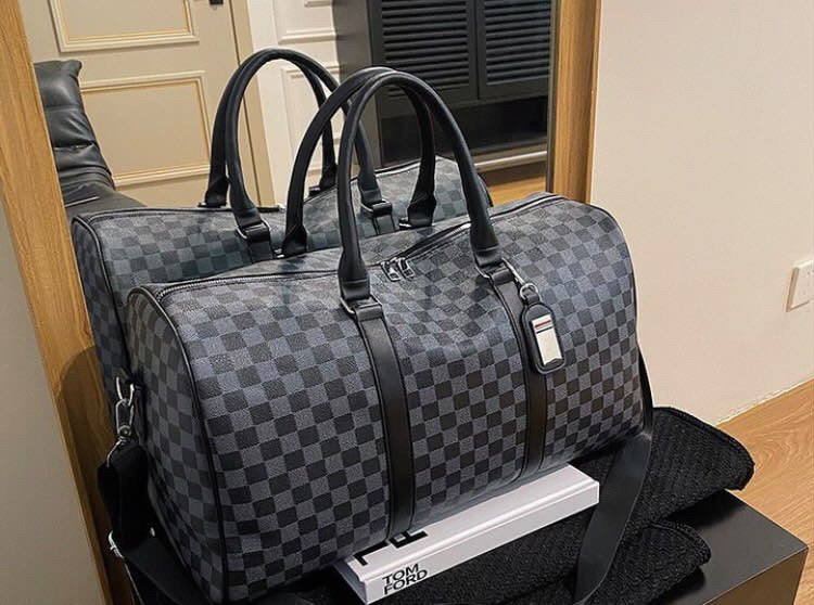 mini leather duffel bag