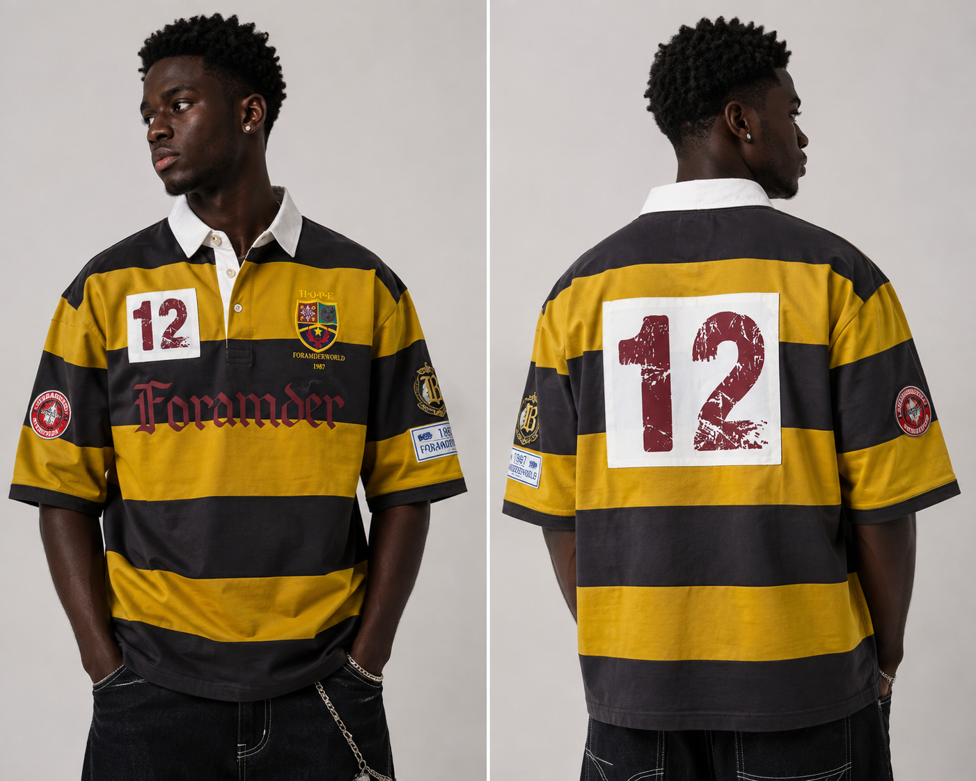 Foramderworld polo in yellow