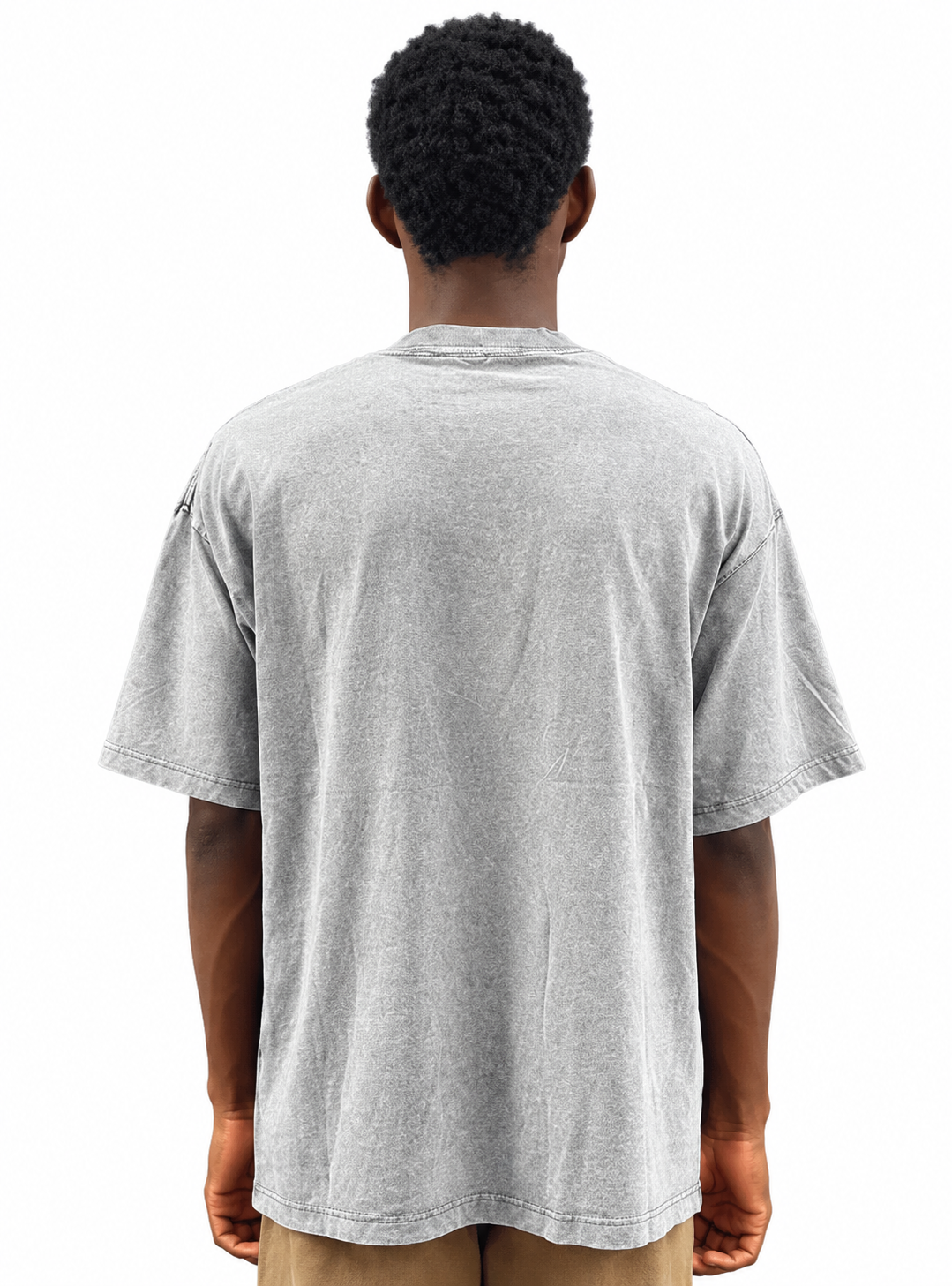 ZEDEK Acid Wash tee in Grey