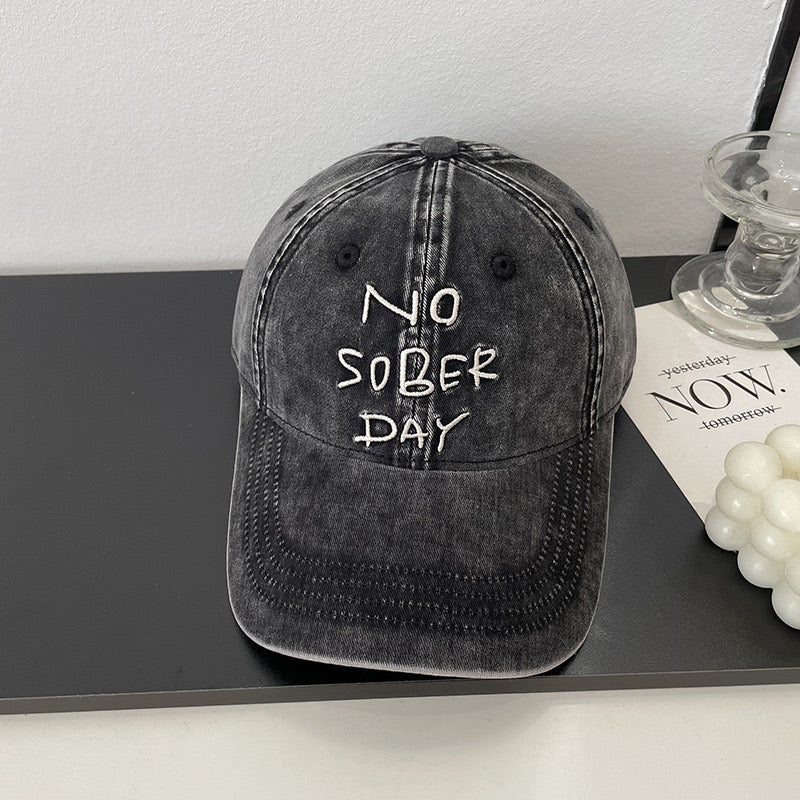 NO SOBER DAY Adjustable Hat