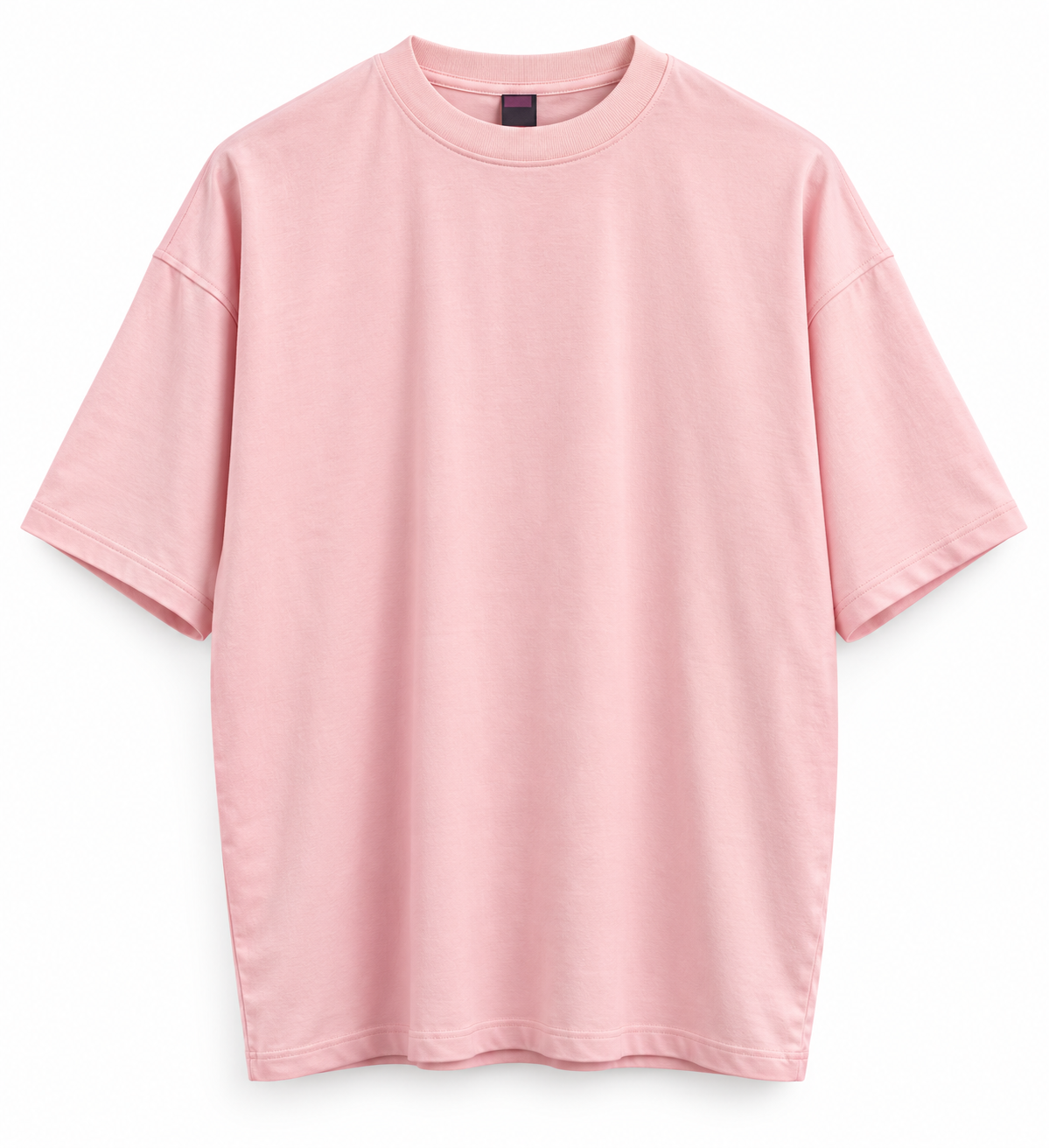 APPAREL CARE OVERSIZED PLAIN TEE IN BABY PINK
