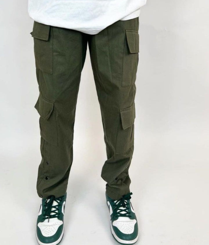 Zedek cargo pant in army green