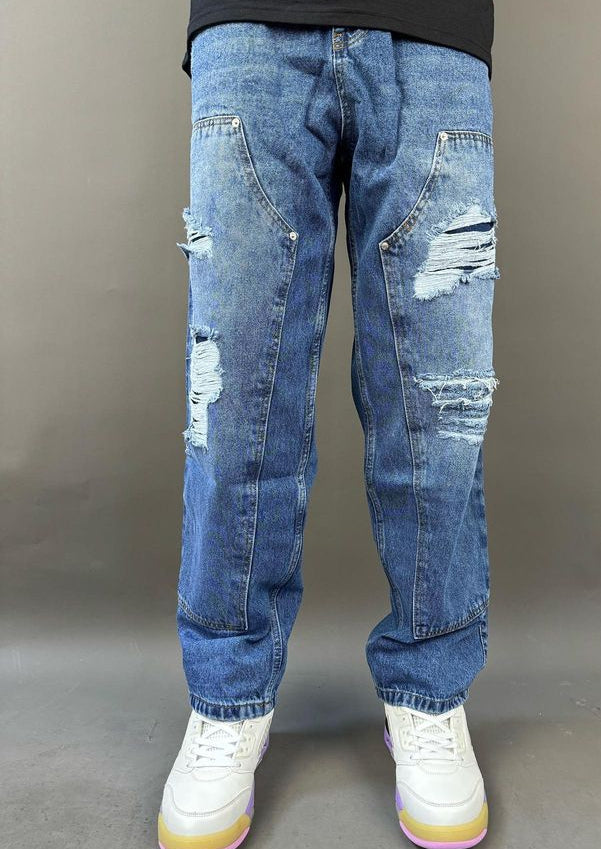 Zy premium denim ripped jeans