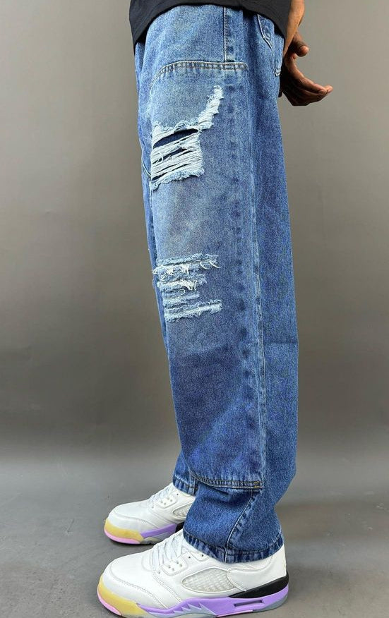 Zy premium denim ripped jeans