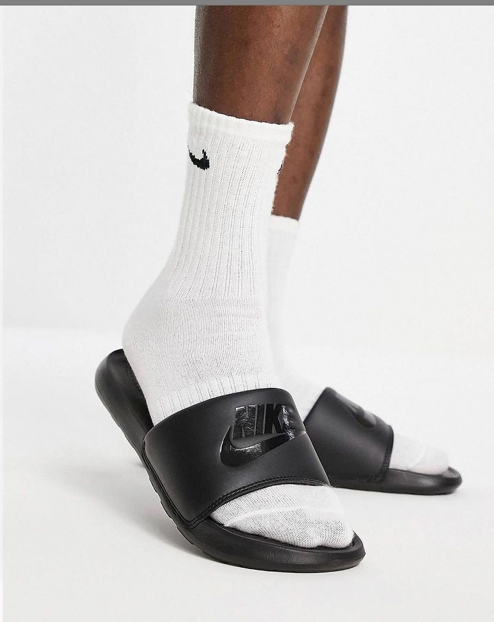 Nike victori one slides in triple black