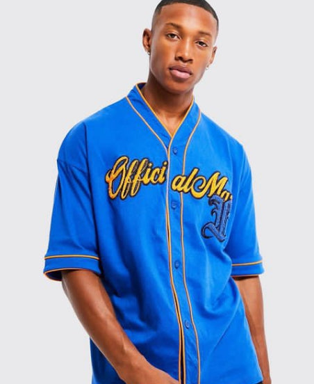 Oversized Official Man Jersey Baseball Shirt – Zedekenterprise