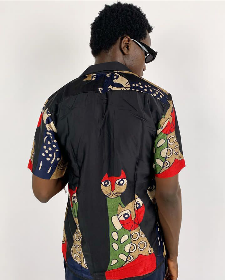 Zedek revere collar shirt