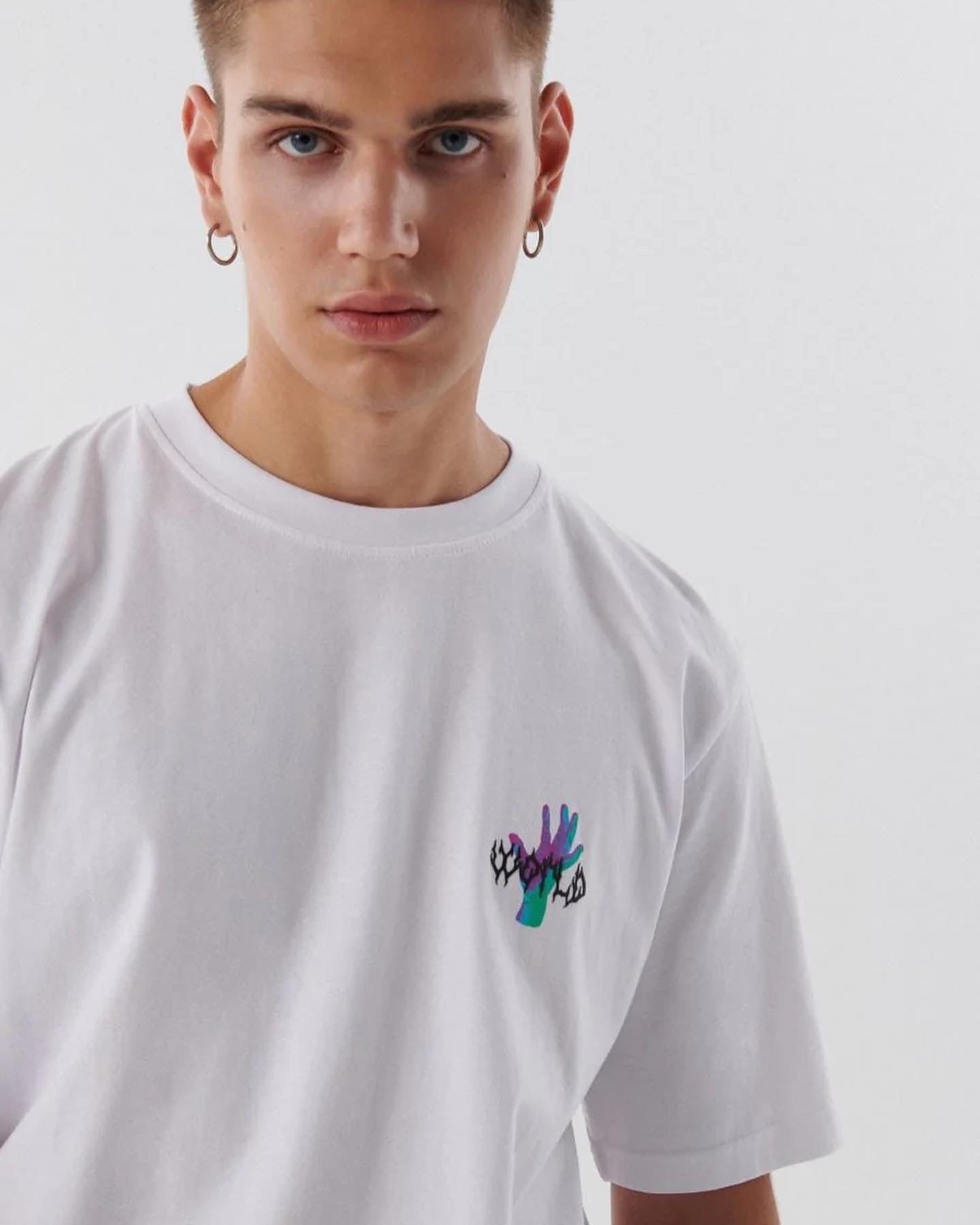 Cropp Reality Backprint T-shirt in white