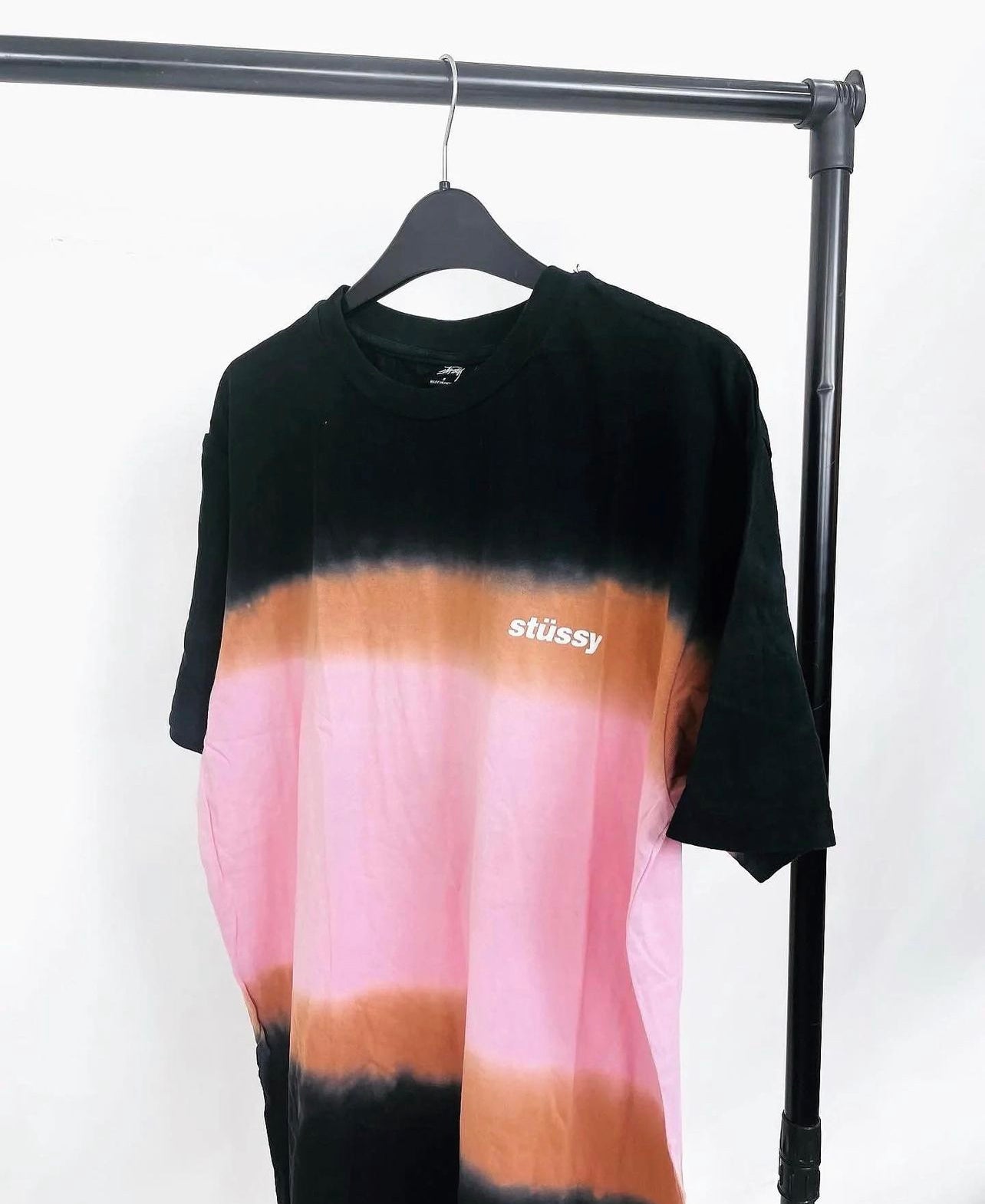 Stussy panel dye pattern t-shirt