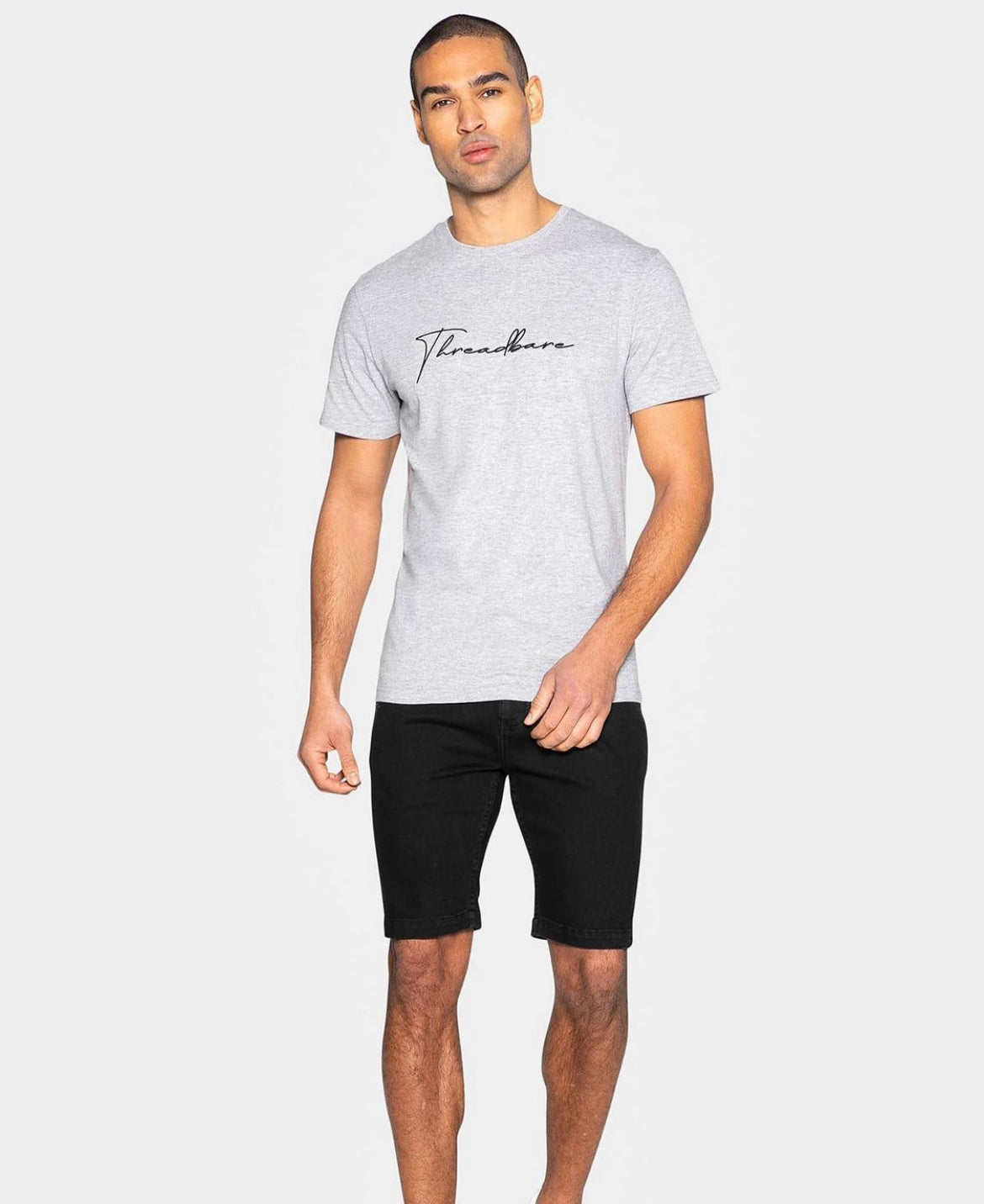 Threadbare LARGE SCRIPT - Print T-shirt