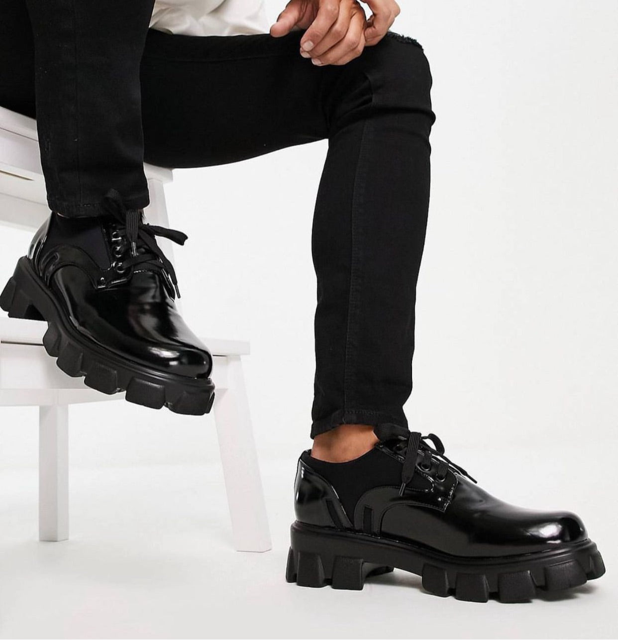 Public desire chunky lace up shoe