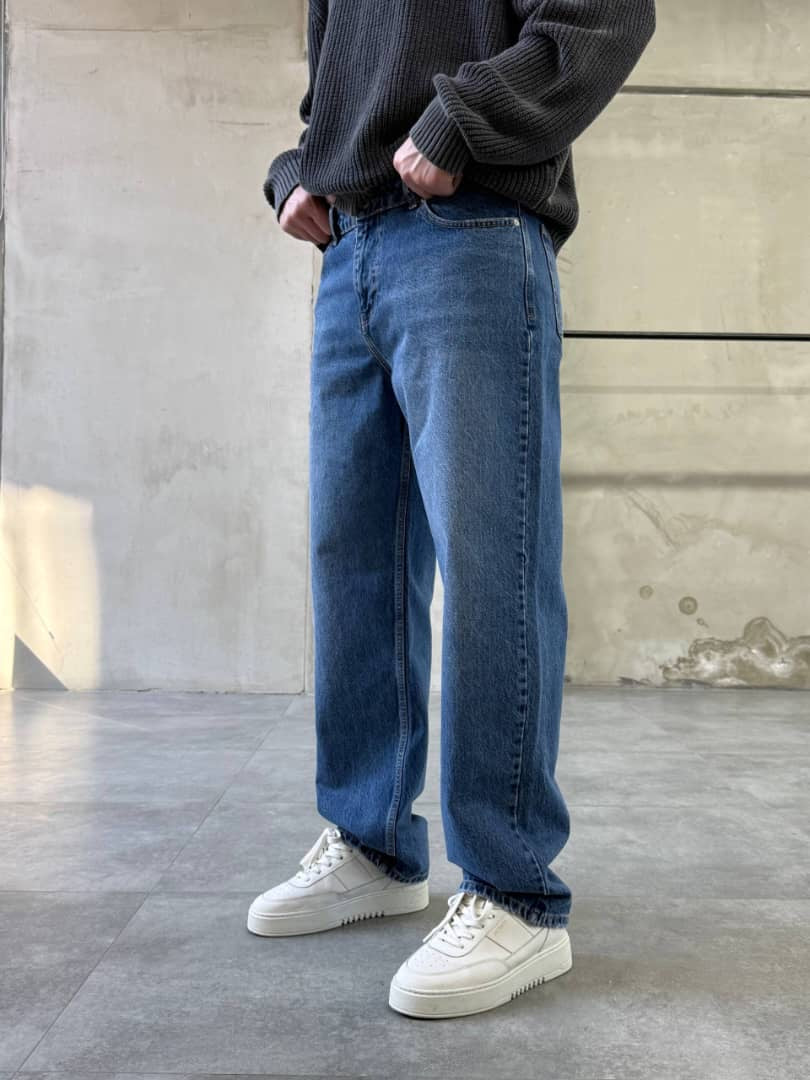 Difransel baggy jeans in deep blue