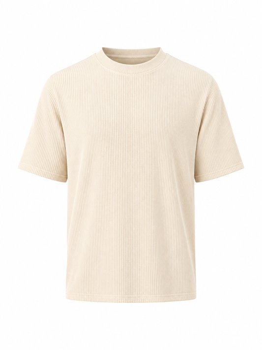 Zedek waffle plain tee
