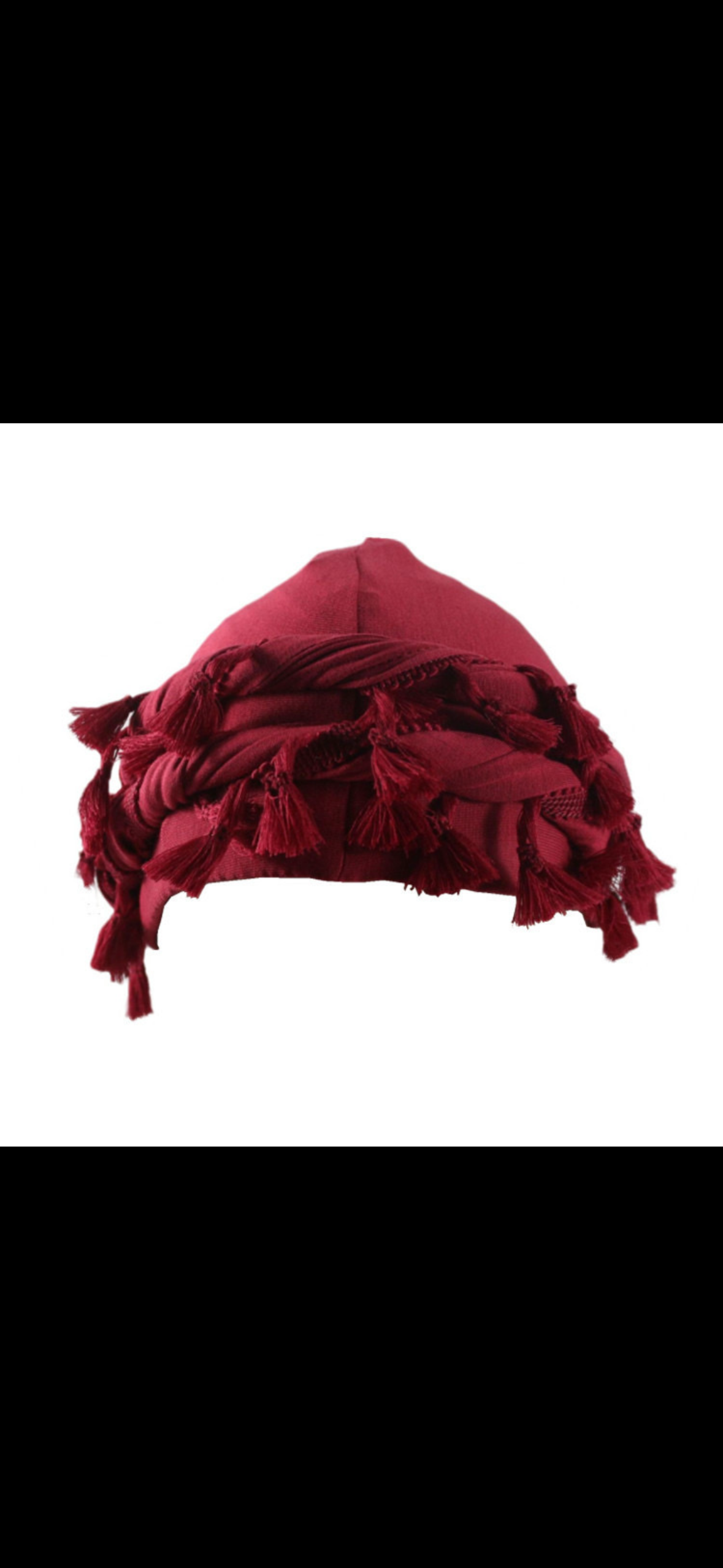 SILK HEAD TURBAN IN RED