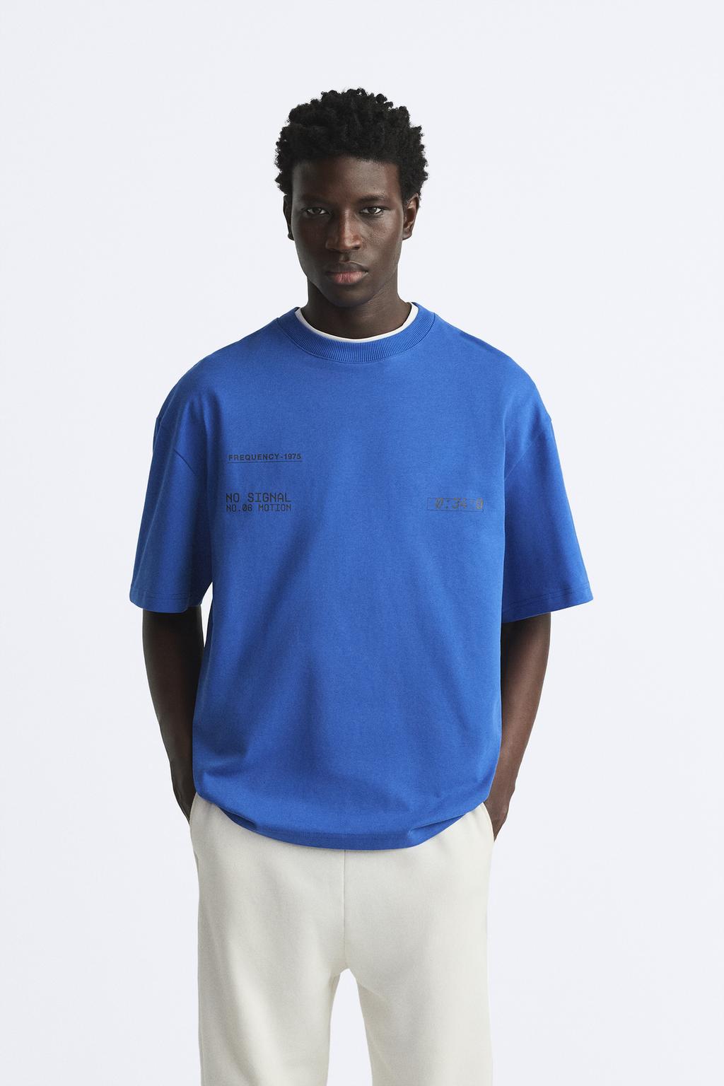 ZARA T-SHIRT WITH PRINTED PATCH