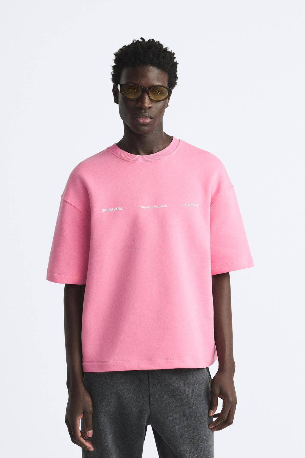Zara slogan print sweatshirt