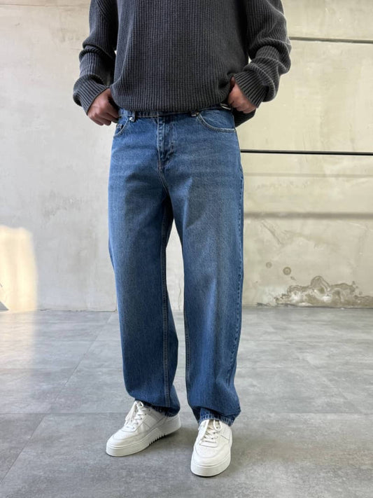 Difransel baggy jeans in deep blue