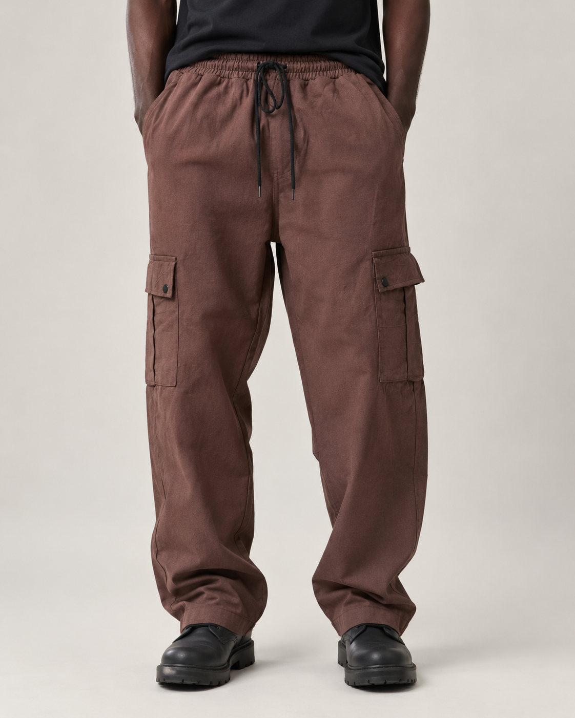 ZEDEK CARGO PANTS IN BROWN 01