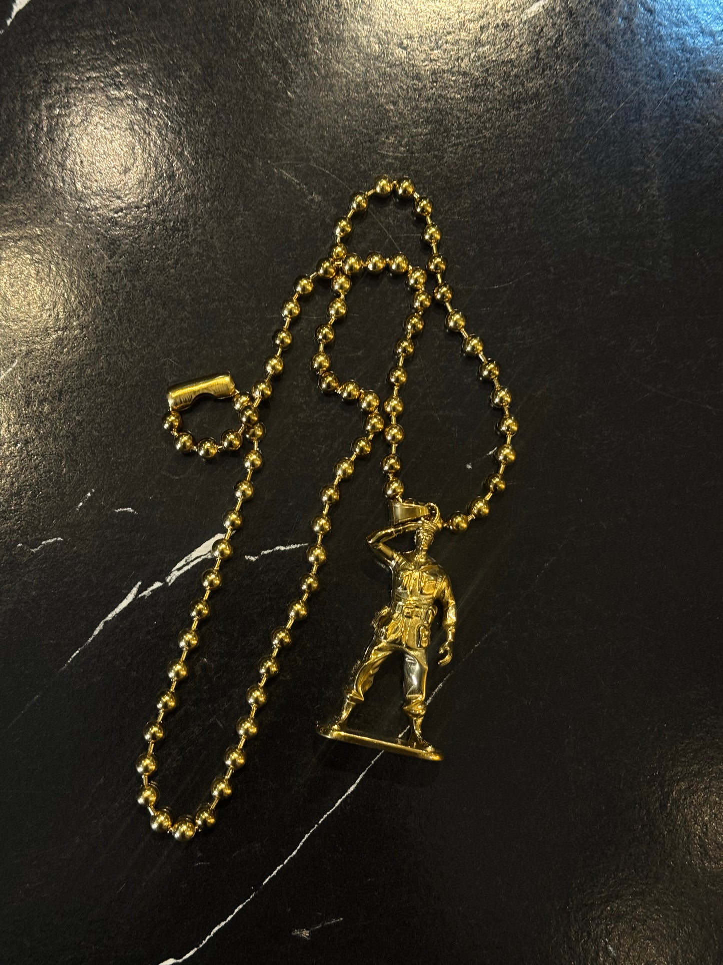 Soldier Necklace in Gold