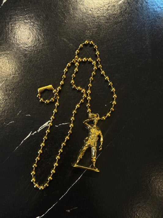 Soldier Necklace in Gold