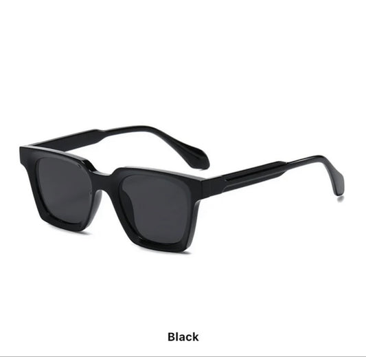 Vintage square retro sunglasses in
black lens colours