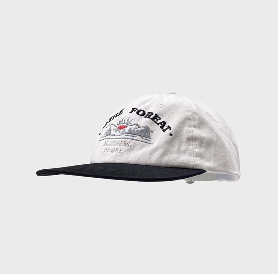 PP native dad hat white/black