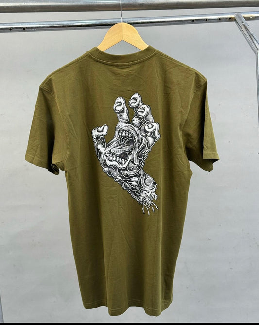 Santa Cruz alive hand t-shirt