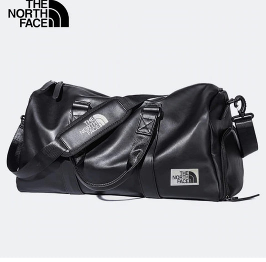 The north face leather duffel bag