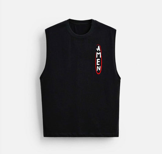 ZEDEK STUDIOS AMEN SLEEVELESS TEE