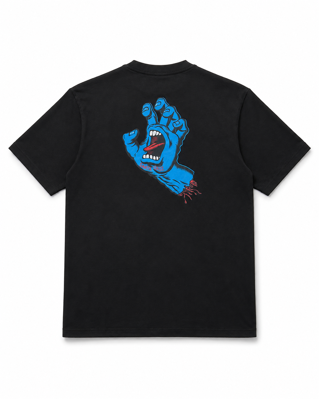 Santa Cruz screaming hand chest 
 tee