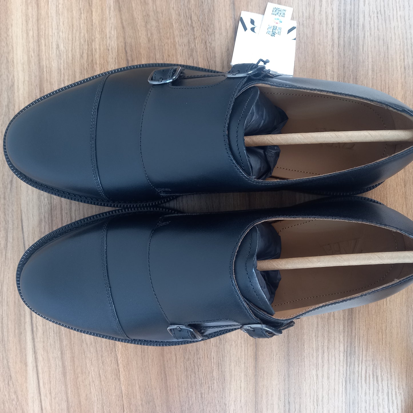 Zara leather monk shoe