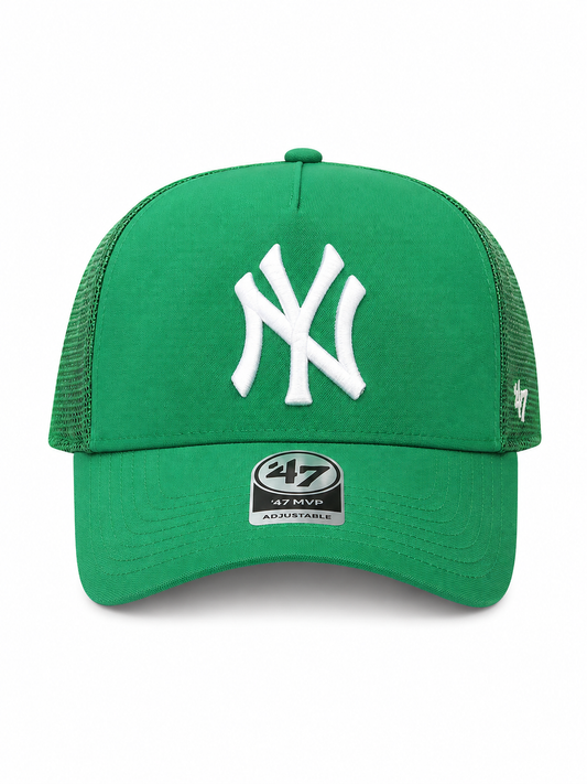 NY trucker hat green