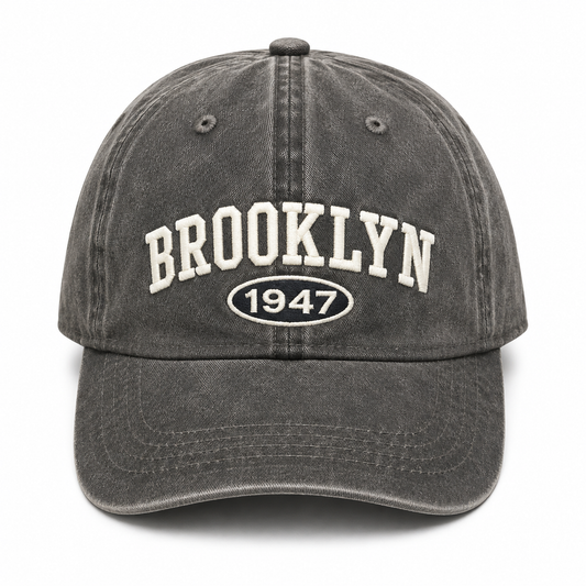 BROOKLYN DENIM HAT Brown