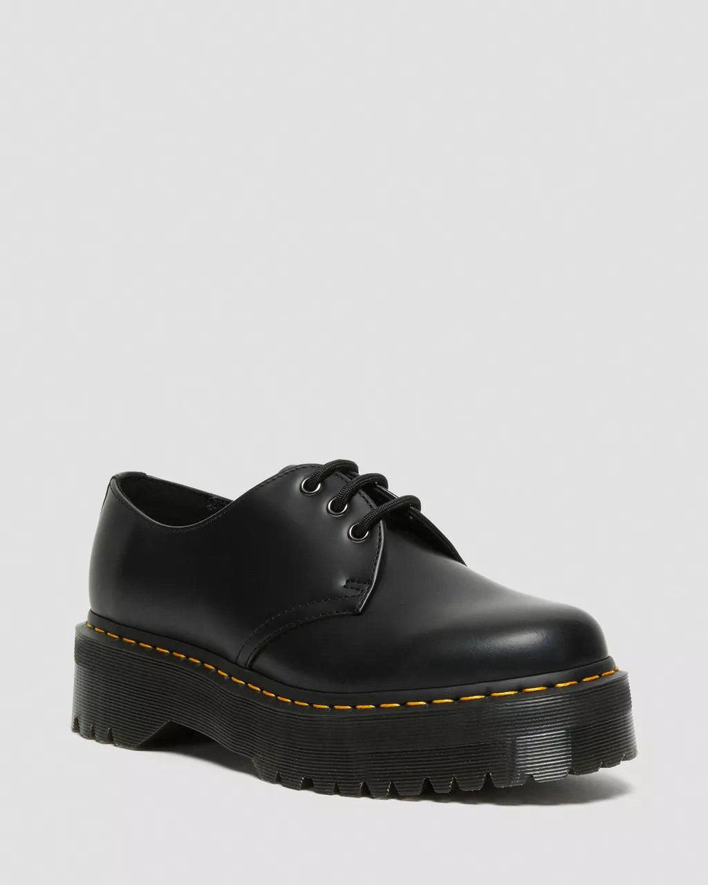 Dr MARTENS 1461 QUAD CLASSIC SHOE WITH YELLOW STITCHING