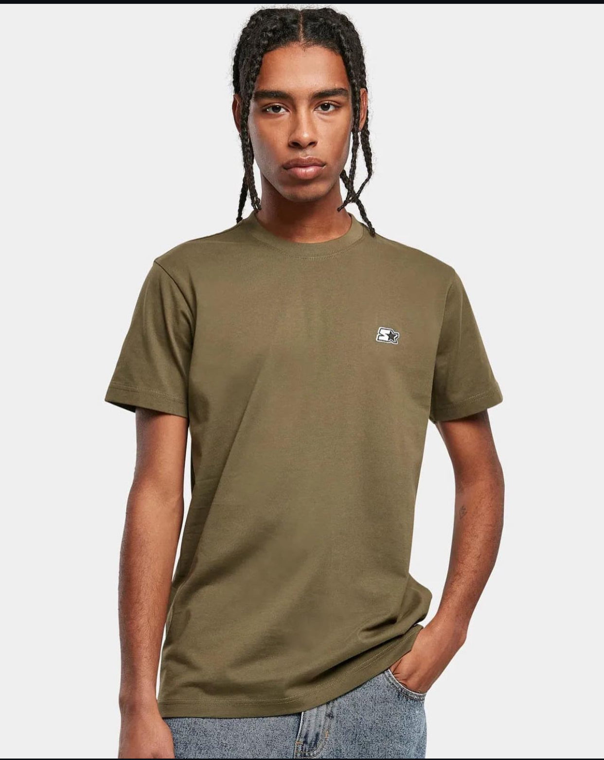 Starter essential T-shirt in dark olive