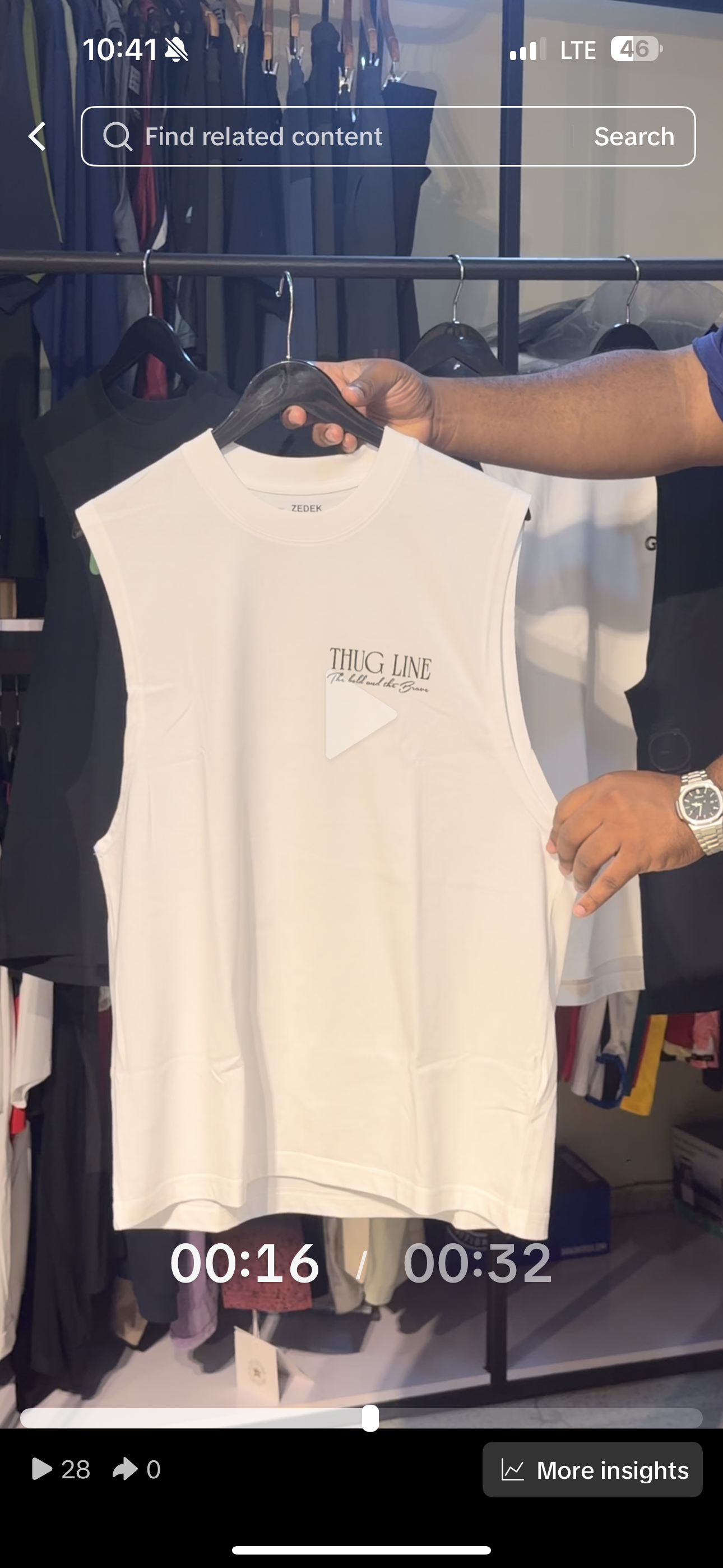 Zedek Thug line tee