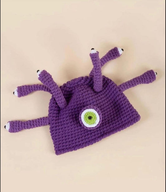 Y2k octopus knitted beanie