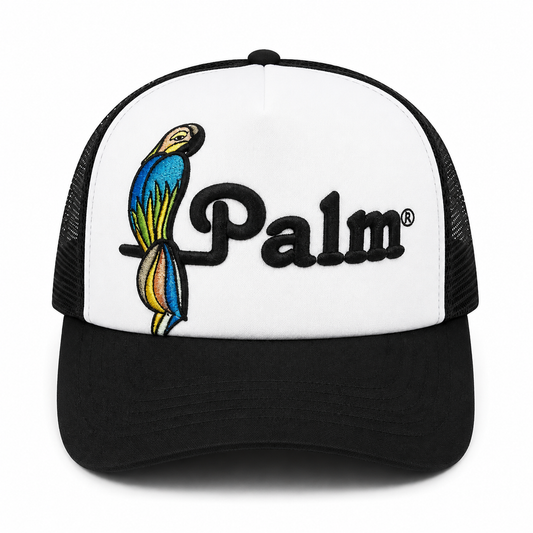 PALM ANGEL PARROT TRUCKER HAT