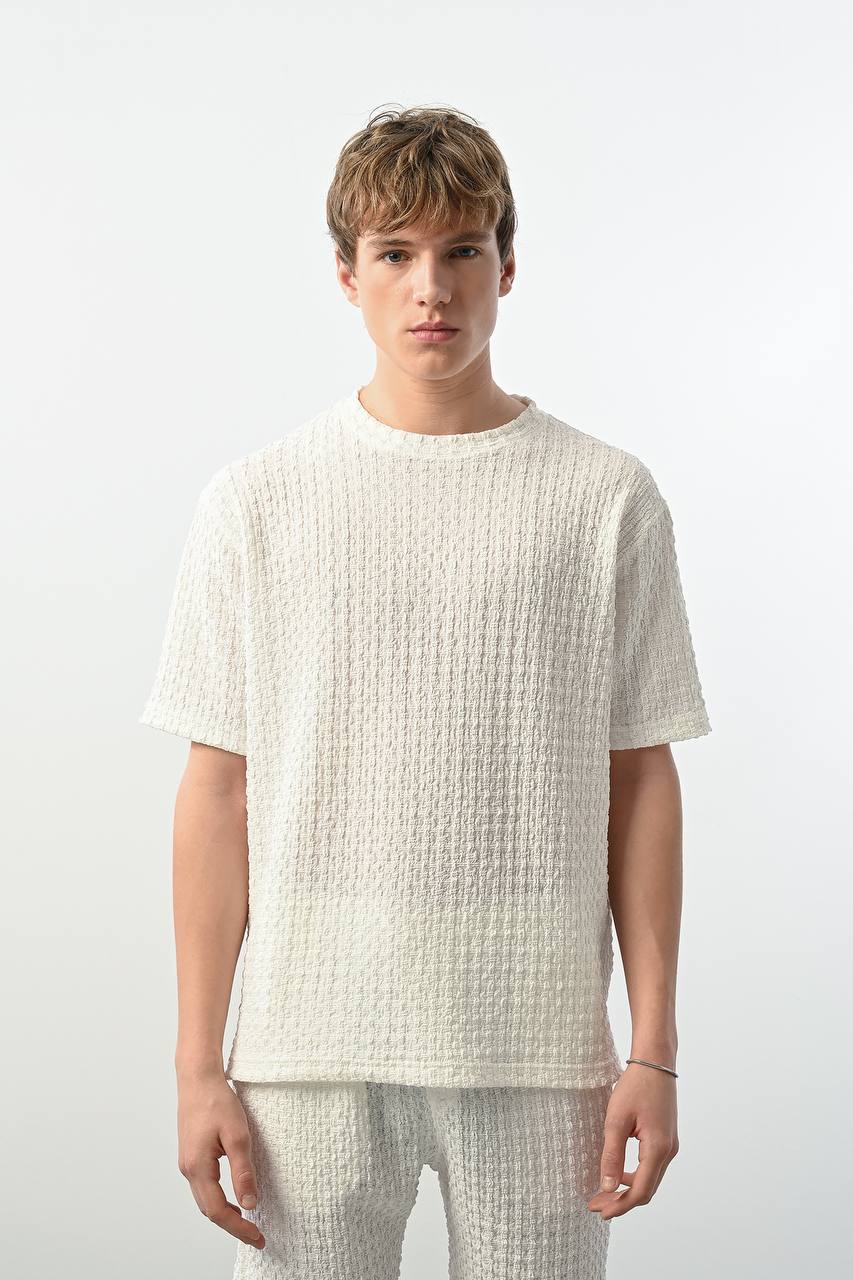 Marrakech ribbed Tshirt white