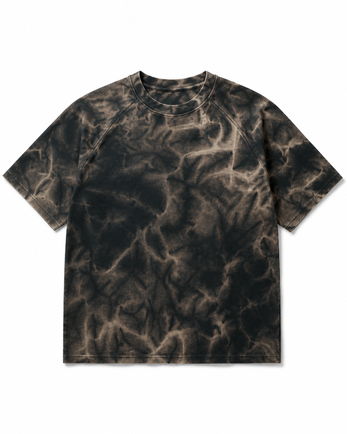 Oversized Heavyweight Vintage Waffle Weave T-Shirt High Street Washed Tee
