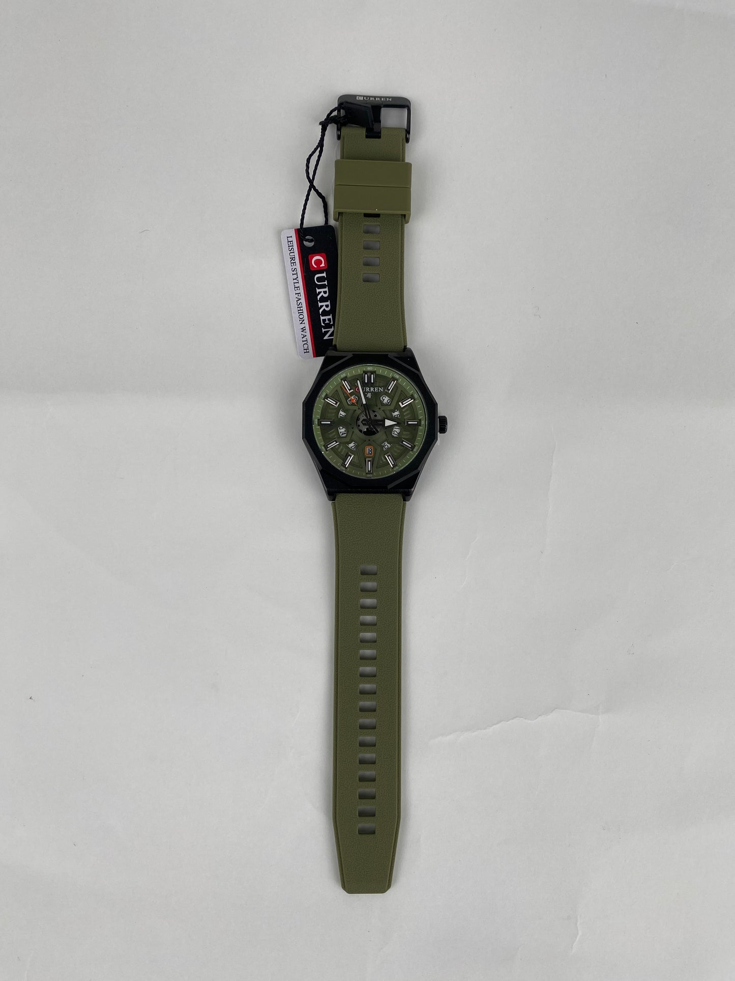 Curren Rubber strap watch in Green