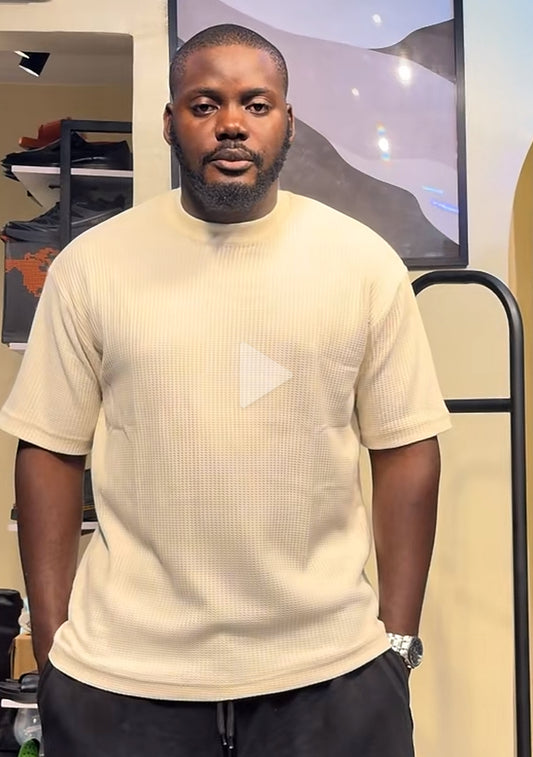 Zedek waffle plain tee