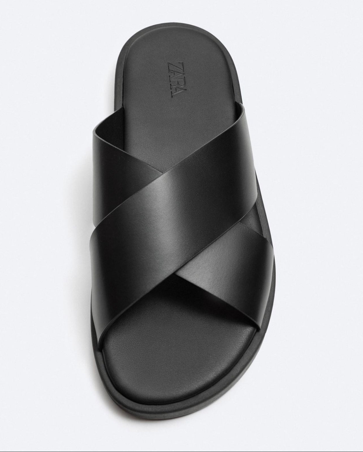 Zara criss cross sandals in Black