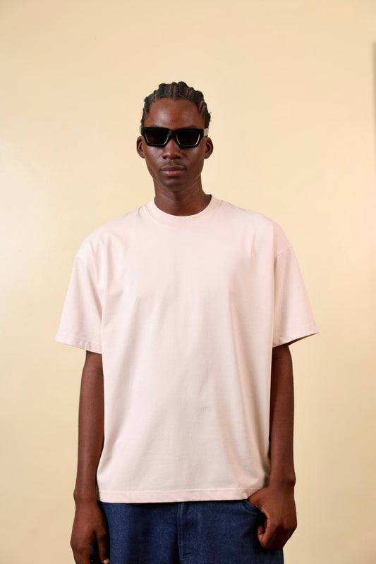Zedek 300gsm Plain tee in BIEGE