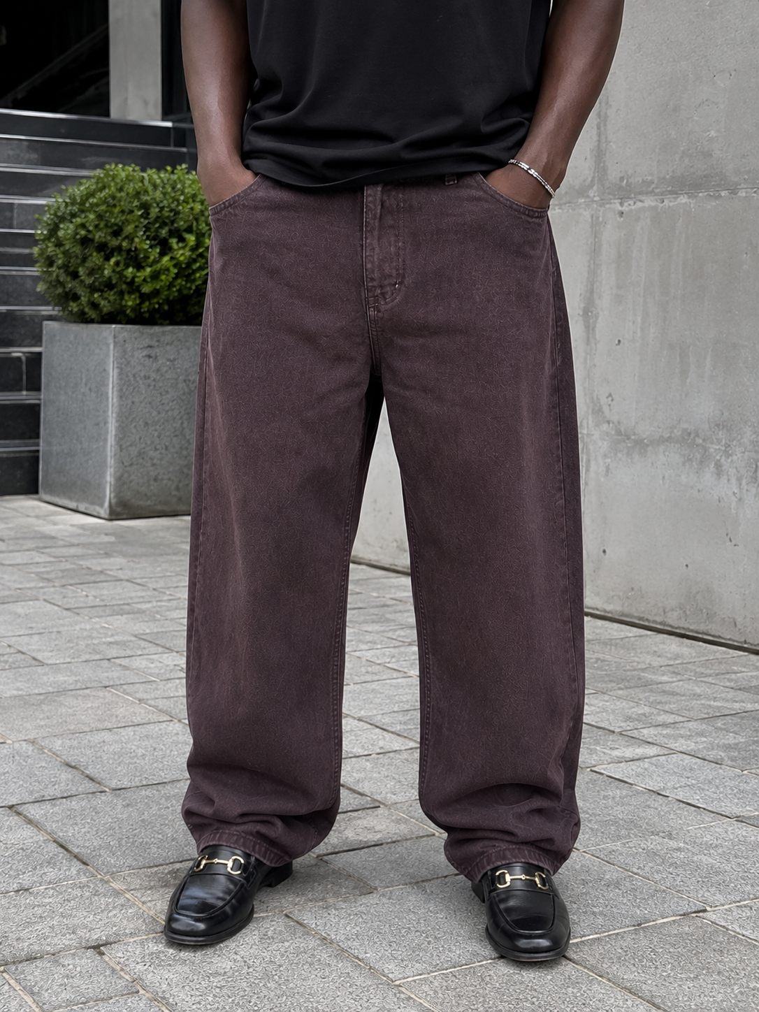 DIFRANSEL WASHED BROWN JEANS